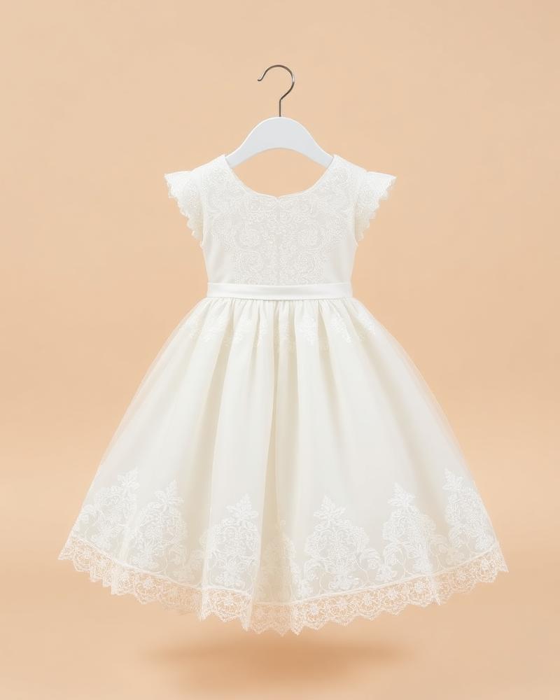 Ivory Lace Party Dress