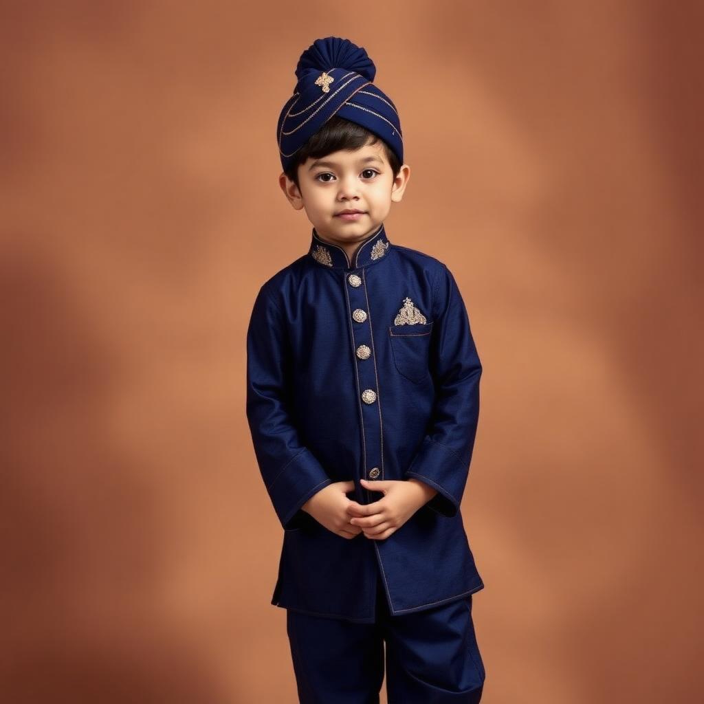 Royal Blue Sherwani (Boys)