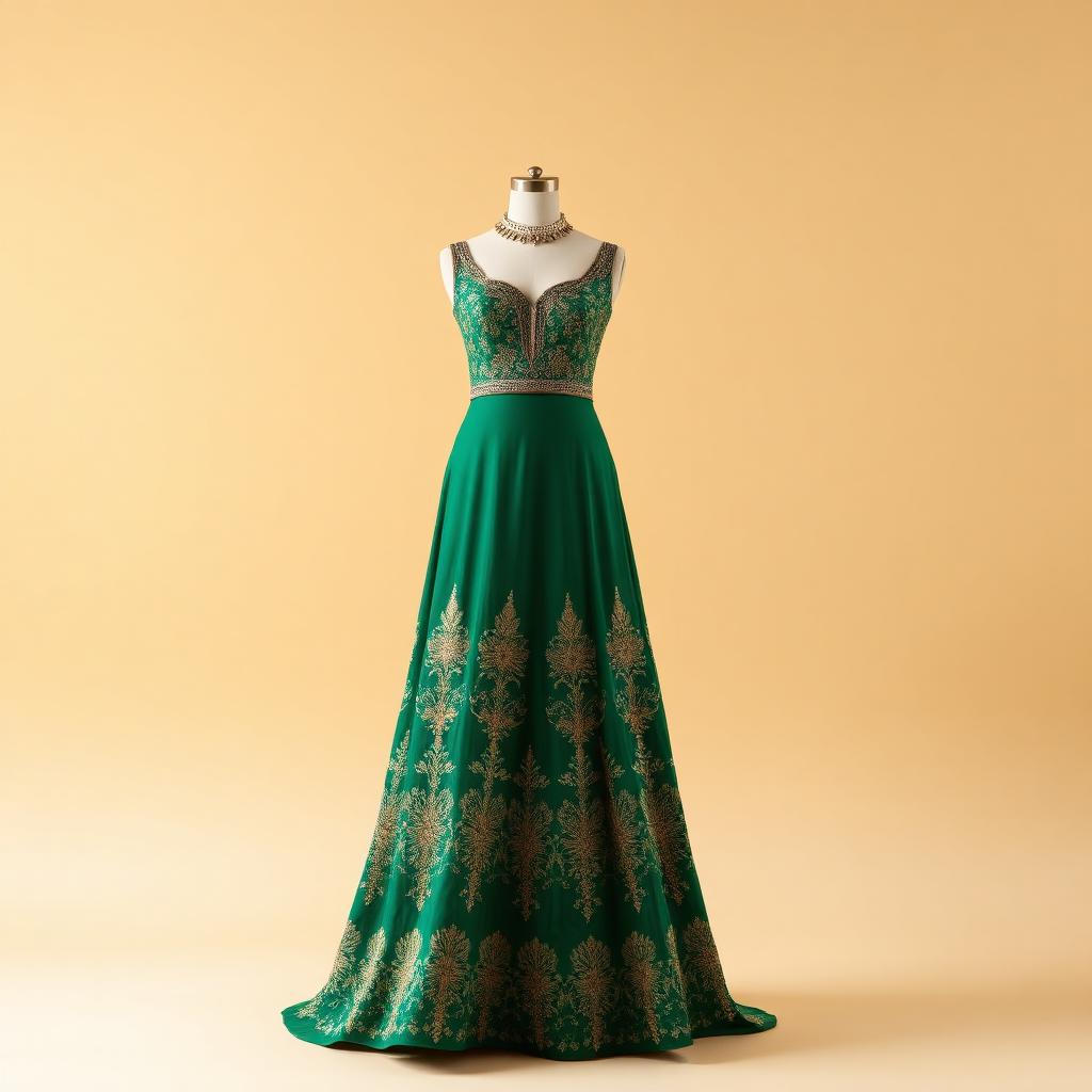 Emerald Zari Anarkali